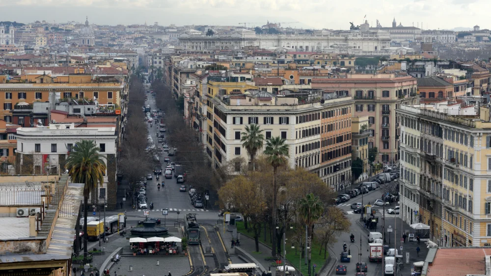 A general view of Rome on Feb 09, 2018. Photo by Gili Yaari/Flash90.