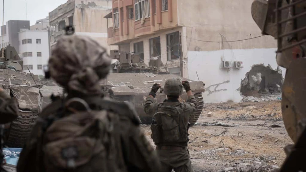 Israeli troops operating in the Hamas-ruled Gaza Strip, Nov. 28, 2023. Credit: IDF.