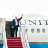 U.S. Vice President Mike Pence prepares to board Air Force Two at Joint Base Andrews, Md. en route to Southern Wisconsin Regional Airport in Janesville, Wis., on Aug. 19, 2020. Credit: Delano Scott/The White House.