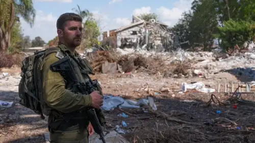 The aftermath of Hamas's massacre in Kibbutz Be'eri, near the Israeli-Gaza border, Oct. 15, 2023. Photo by Yaniv Nadav/Flash90.