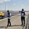 Magen David Adom medics and paramedics at the scene of a shooting on Highway 4 near Yavne in central Israel on Oct. 15, 2024. Credit: MDA.