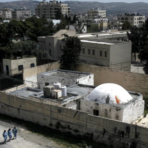 The Joseph's Tomb compound, Nablus, April 10, 2022. Photo by Nasser Ishtayeh/Flash90.