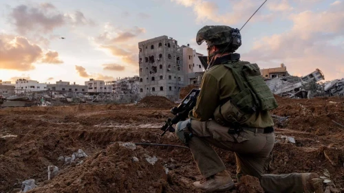Israeli troops operating in the Hamas-ruled Gaza Strip, Dec. 27, 2023. Credit: IDF.