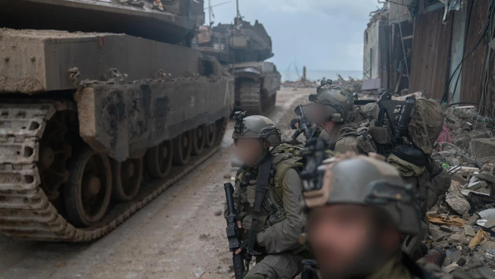 Israeli troops operating in the Hamas-ruled Gaza Strip, Nov. 22, 2023. Credit: IDF.