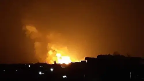 An airstrike in Syria on June 24, 2020. Source: Twitter/Majd Fahd.