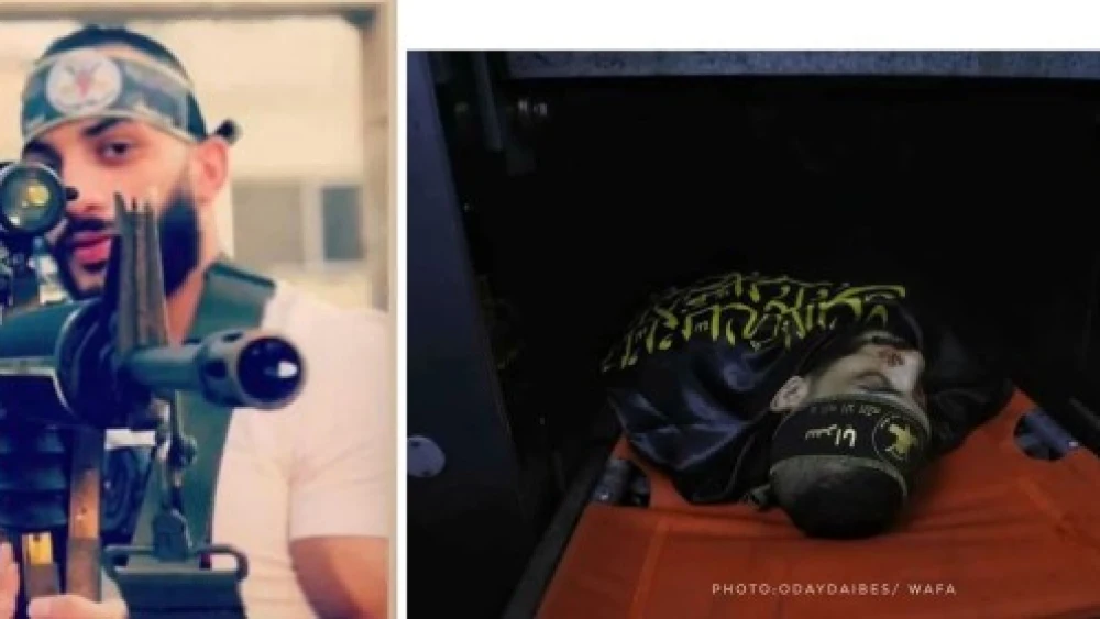 Shadi Najm (left) and Abdullah al-Hosary were killed in clashes with the IDF in the town of Burqin near Jenin. Al-Hosary was buried in PIJ shrouds. Source: Social media.