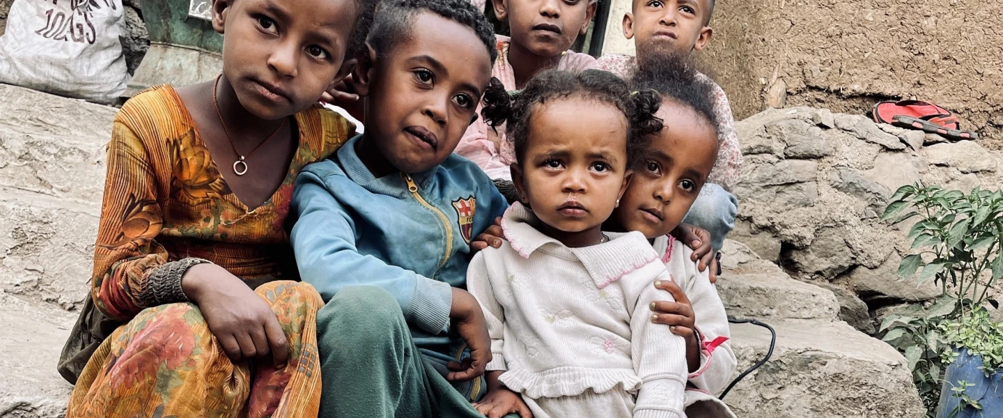 Ethiopian children in Gondar. Photo by Eliana Rudee.