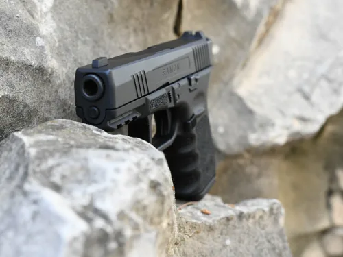 The Ramon polymer frame striker pistol, manufactured by Israeli small-arms manufacturer Emtan Karmiel Ltd. Photo courtesy of Emtan.