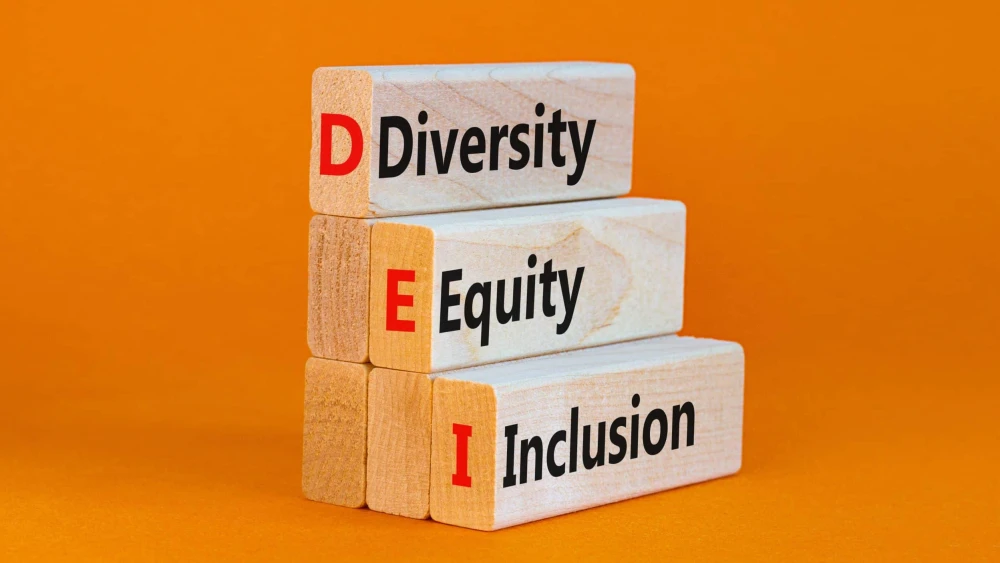 An illustration of the diversity, equity and inclusion acronym. Image: Dmitry Demidovich/Shutterstock