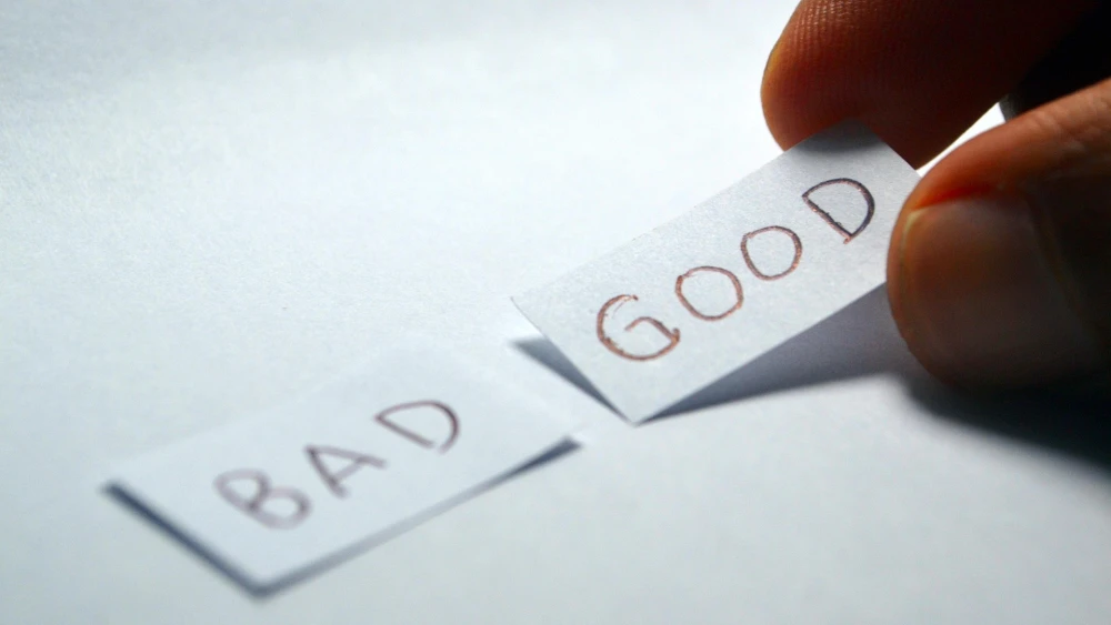 Bad versus good. Credit: Ramdlon/Pixabay.