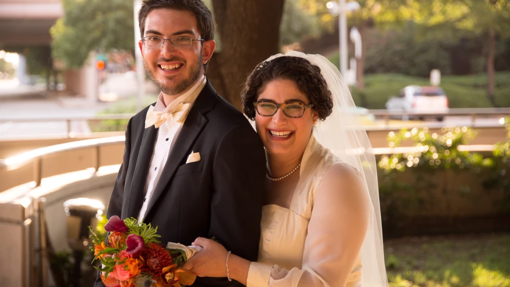 Arie George and his wife. Credit: Courtesy.