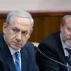 Israeli Prime Minister Binyamin Netanyahu and then-Cabinet secretary Avichai Mandelblit at the weekly Cabinet meeting at the Prime Minister's Office in Jerusalem on Feb. 2, 2014. Photo by Yonatan Sindel/Flash90.