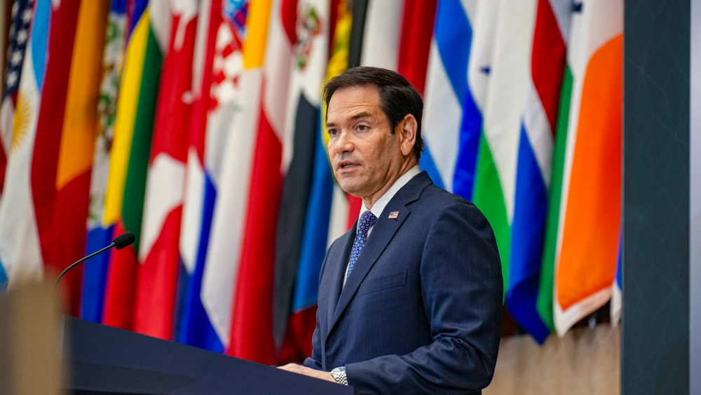 U.S. Secretary Marco Rubio delivers opening remarks at the Ministerial on the Resurgence of Political Terrorism at the U.S. State Department, in Washington, D.C., July 16, 2026. Credit: Freddie Everett/State Department.