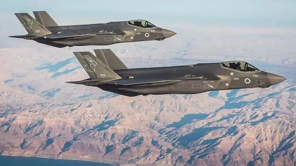 IAF F-35I stealth fighter aircraft fly in Israeli airspace. Credit: IDF Spokesperson's Unit.