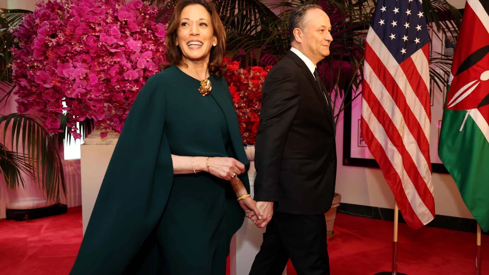 Kamala Harris and Doug Emhoff