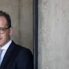 German Foreign Minister Heiko Maas at the Yad Vashem Holocaust memorial museum in Jerusalem during an official state visit to Israel, March 25, 2018. Photo by Yonatan Sindel/Flash90.