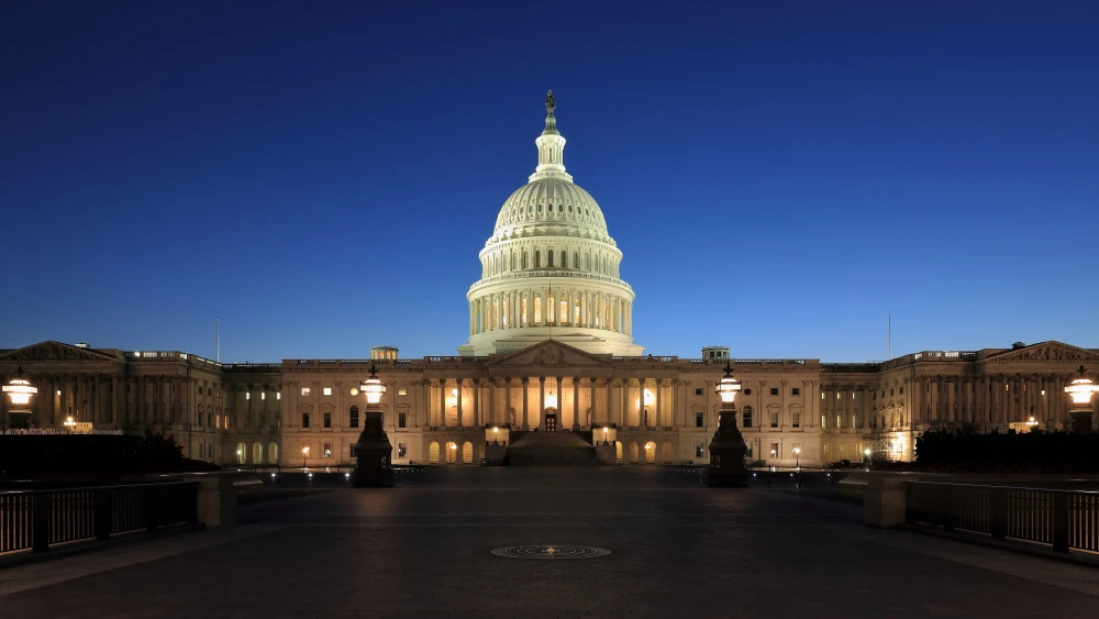 U.S. Capitol Building at Dusk