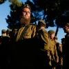 Religious soldiers attend their swearing-in ceremony as they join the Orthodox Netzah Yehuda Battalion (previously called the Nahal Haredi Battalion) at Ammunition Hill in Jerusalem on May 26, 2012. Photo by Miriam Alster/Flash90.