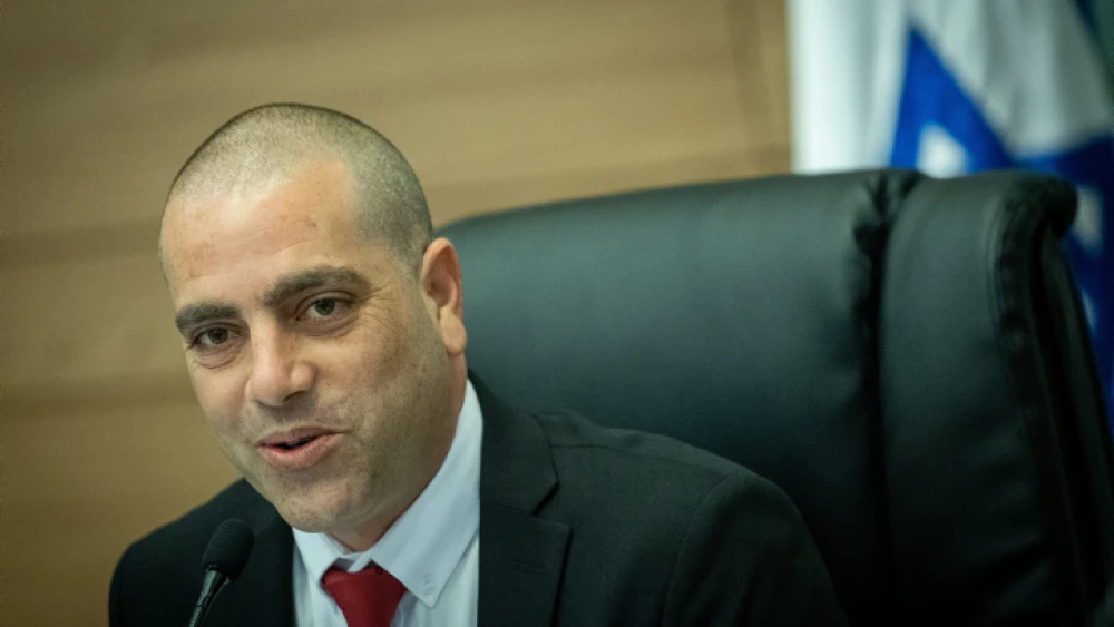 Ofir Katz, chairman of the Special Committee on Amendments to Basic Law: The Government, leads a committee meeting at the Knesset in Jerusalem, March 19, 2023. Photo by Yonatan Sindel/Flash90.