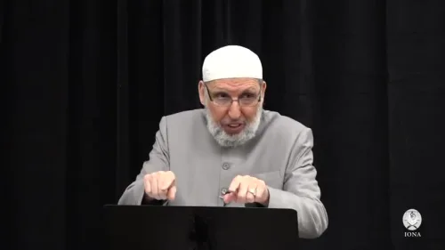 Imam Mustapha Elturk, Ameer of the Islamic Organization of North America Elturk, gives a sermon on March 5, 2021. (MEMRI)