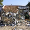 Destruction at Kibbutz B'eri in southern Israel. Dec. 19, 2023. Photo by Moshe Shai/Flash90.