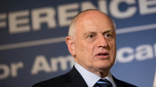 Vice chairman and CEO of the Conference of Presidents of Major American Jewish Organizations Malcolm Hoenlein at the Inbal Hotel in Jerusalem on Feb. 19, 2018. Photo by Yonatan Sindel/Flash90.