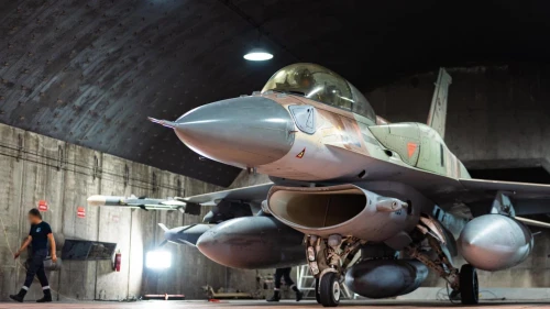 An Israeli Air Force fighter jet prepares to attack Houthi terrorist infrastructure in Yemen, July 7, 2025. Credit: IDF.