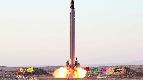 An Iranian ballistic-missile test in October 2015. Credit: Mohammad Agah via Wikimedia Commons.