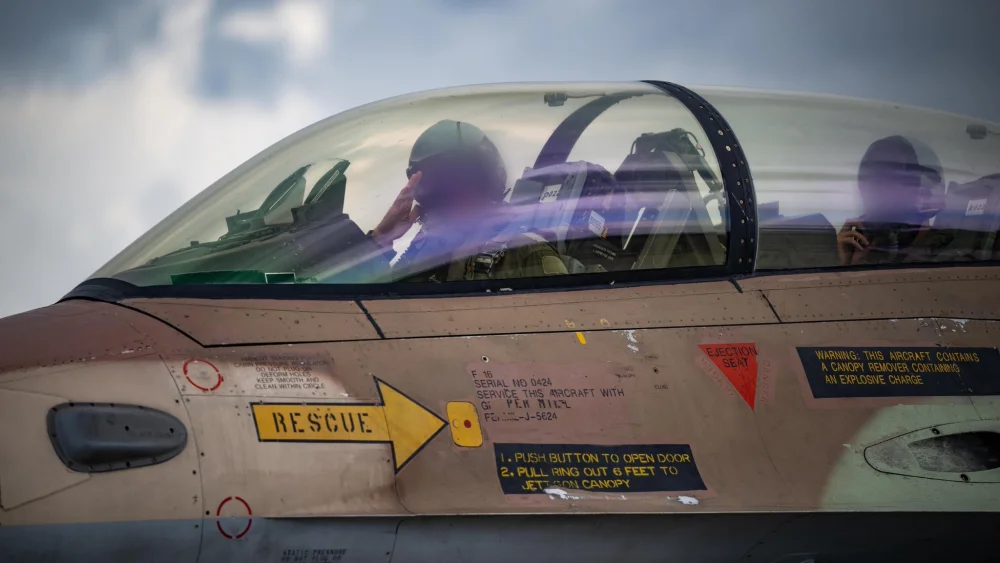 An Israeli Air Force fighter jet during operations in Iran and Lebanon, March 31, 2026. Credit: Israeli Air Force.