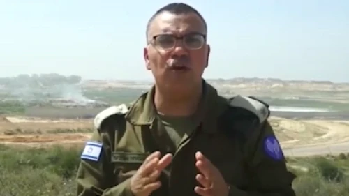 IDF spokesman in Arabic Maj. Avichay Adraee delivers a message to the people of Gaza. Screenshot: IDF Spokesperson's Unit.