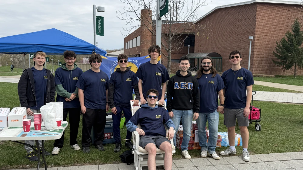 AEPi's Month of Giving, brothers at Binghamton University (NY) 