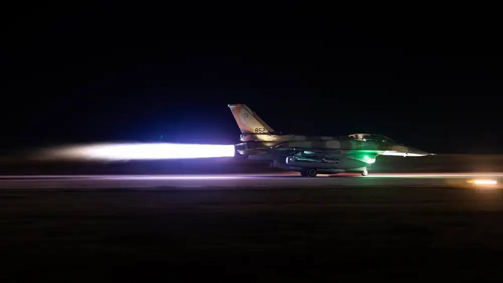 An IAF fighter jet that participated in "Operation Rising Lion," June 13, 2025. Credit: IDF.
