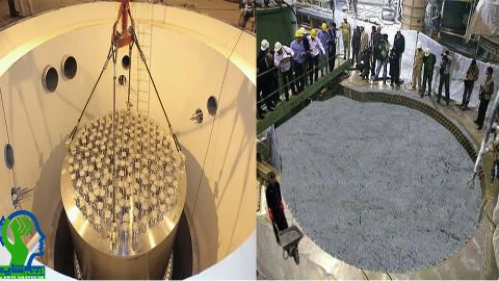 Iran claimed that the heavy water reactor core at its Arak plutonium reactor had been filled with cement and decommissioned, backing the claim with a photoshopped picture. Source: Twitter.