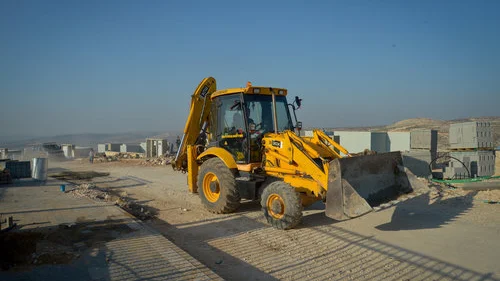Homes being built in Na’ale, in the Binyamin region of Samaria, Feb. 8, 2017. Photo by Flash90.