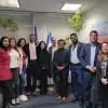 A delegation that toured California to promote the Abraham Accords meets with Oracle CEO Safra Catz (fifth from left) on Nov. 8, 2021. Credit: Courtesy of Sharaka.
