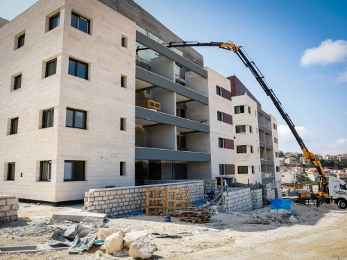 Construction in the Jewish community of Neve Daniel in Gush Etzion, Judea, June 18, 2023. Photo by Gershon Elinson/Flash90.
