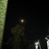 Israel's Iron Dome air defense system intercepts rockets from Gaza over southern Israel, March 25, 2019. Photo by Hadas Parush/Flash90.