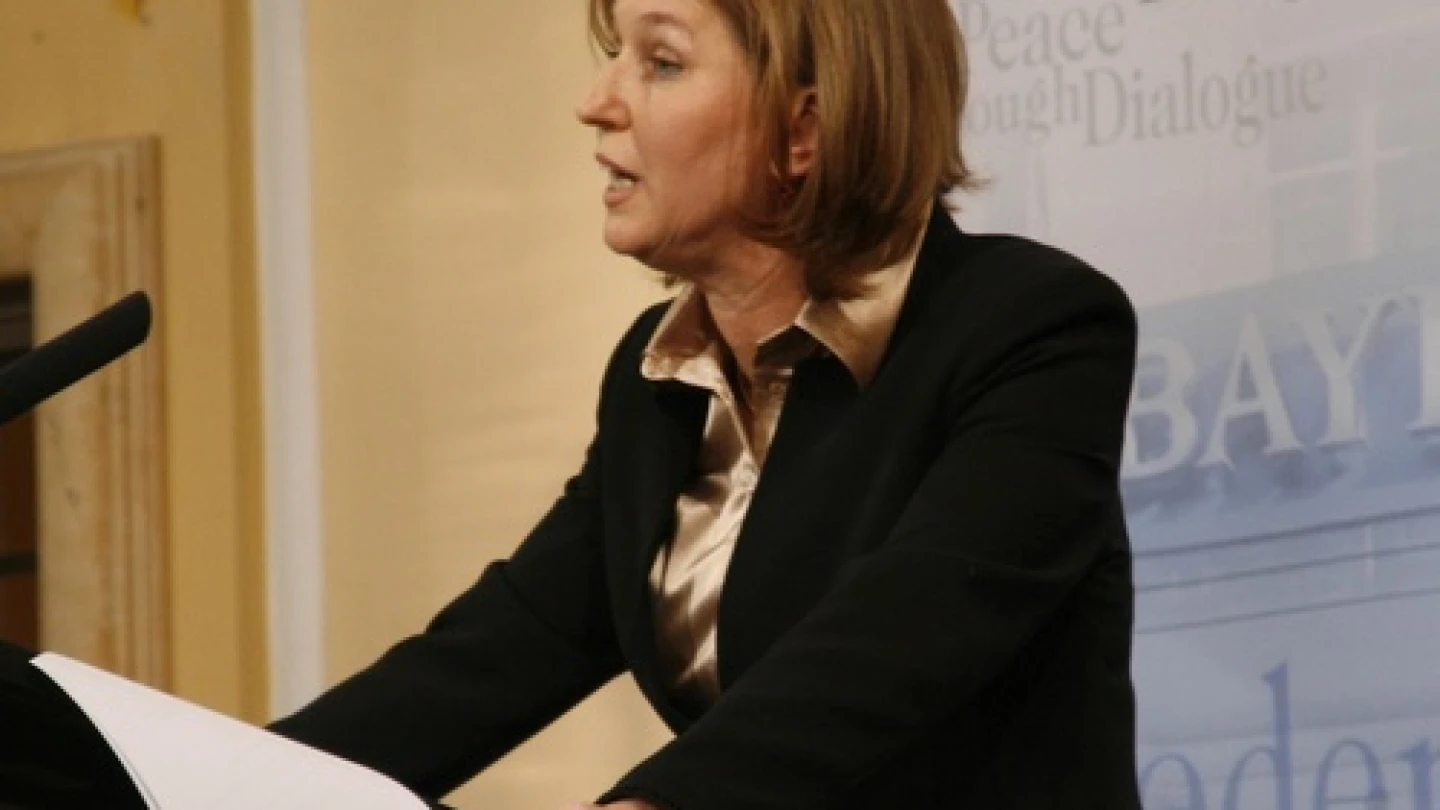 Tzipi Livni. Credit: Antje Wildgrube/Wikimedia Commons.