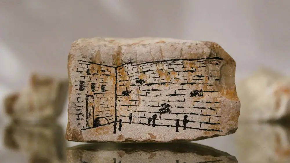 Depiction of the Western Wall (Kotel) in Jerusalem