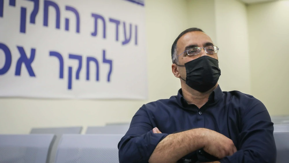 The head of Israel's Upper Galilee Regional Council, Amit Sofer, arrives to testify before the State Commission of Inquiry into the 2021 Meron disaster, Oct. 5, 2021. Photo by Flash90.