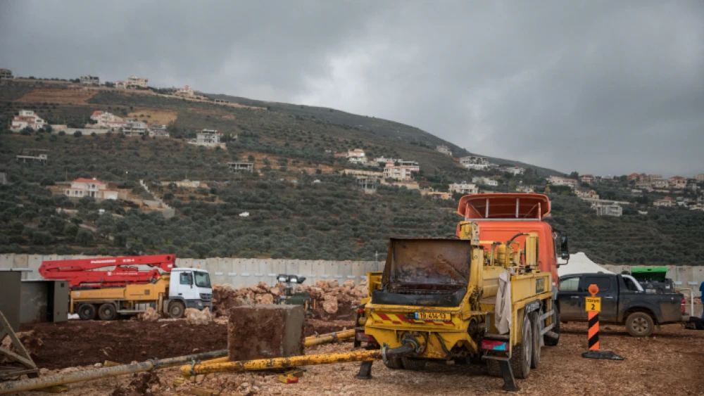 The site where a tunnel that crosses from Lebanon to Israel was discovered by Israeli forces on the border near Metula, in northern Israel, on Dec. 24, 2018. Photo by Hadas Parush/Flash90.