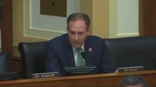 Rep. Lee Zeldin (R-N.Y.) speaking at a Capitol Hill briefing on the reopening o the U.S. Consulate for the Palestinians in Jerusalem, Nov. 4, 2021. Source: Screenshot.