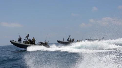 Israeli Navy soldiers off the Gaza coast during “Operation Protective Edge,” July 28, 2014. Photo by Edi Israel/Flash90.
