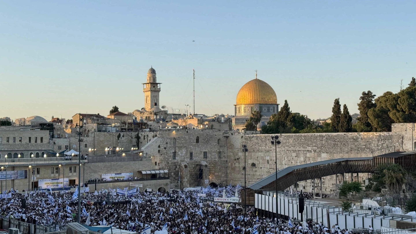 Praying together: Thousands of Jews celebrate Jerusalem Day at the Western Wall, June 5, 2024. Photo by Troy Osher Fritzhand.