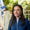 Ayelet Shaked, former Minister of Justice and currently head of the Union of Right Wing Parties, speaks during a press conference outside her home in Tel Aviv on July 25, 2019. Photo by Avshalom Shoshoni/Flash90.