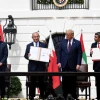 Israeli Prime Minister Benjamin Netanyahu, U.S. President Donald Trump, UAE Foreign Minister Abdullah bin Zayed Al Nahyan and Bahrain Foreign Minister Abdullatif bin Rashid Al Zayani attend the Abraham Accords signing ceremony at the White House in Washington, D.C., Sept. 15, 2020. Credit: Avi Ohayon/GPO.