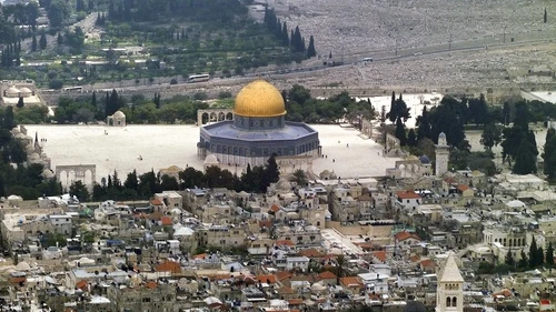 Click photo to download. Caption: A view of the Temple Mount. Credit: Godot13 via Wikimedia Commons.
