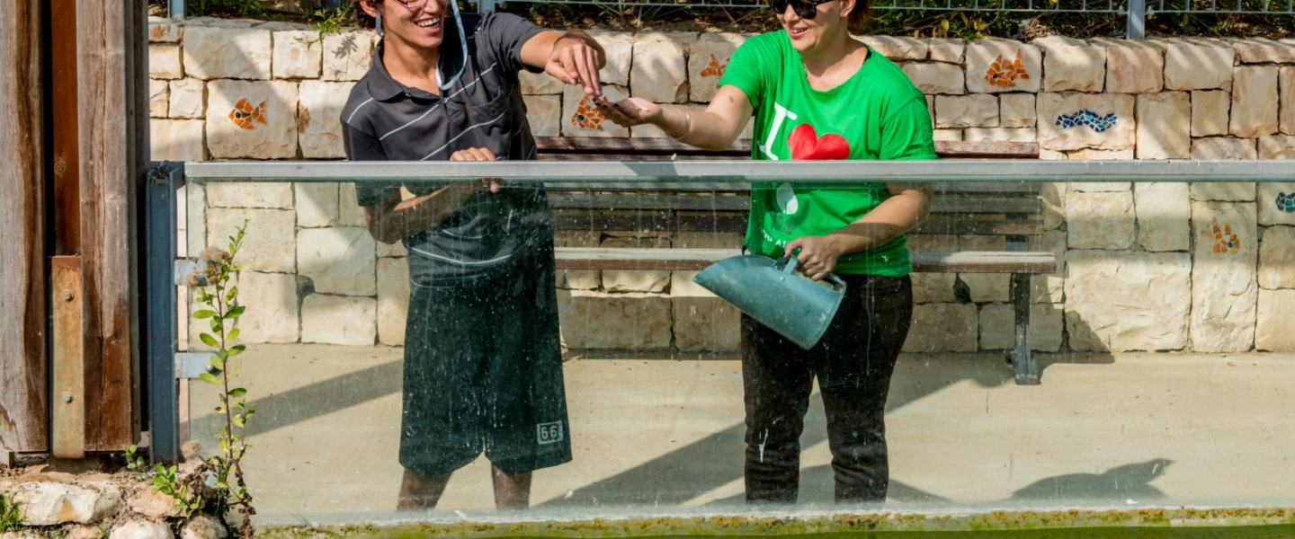ALEH Negev, which hosts volunteers from around the world, provides manifold services, care and support to people with disabilities and special needs. Credit: JNF.