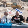 Israeli minister of Defense Avigdor Lieberman visits construction of the new Israeli settlement Amichai, established as the new home for the evacuated residents of Amona, on Oct. 18, 2017. Photo by Hadas Parush/Flash90.