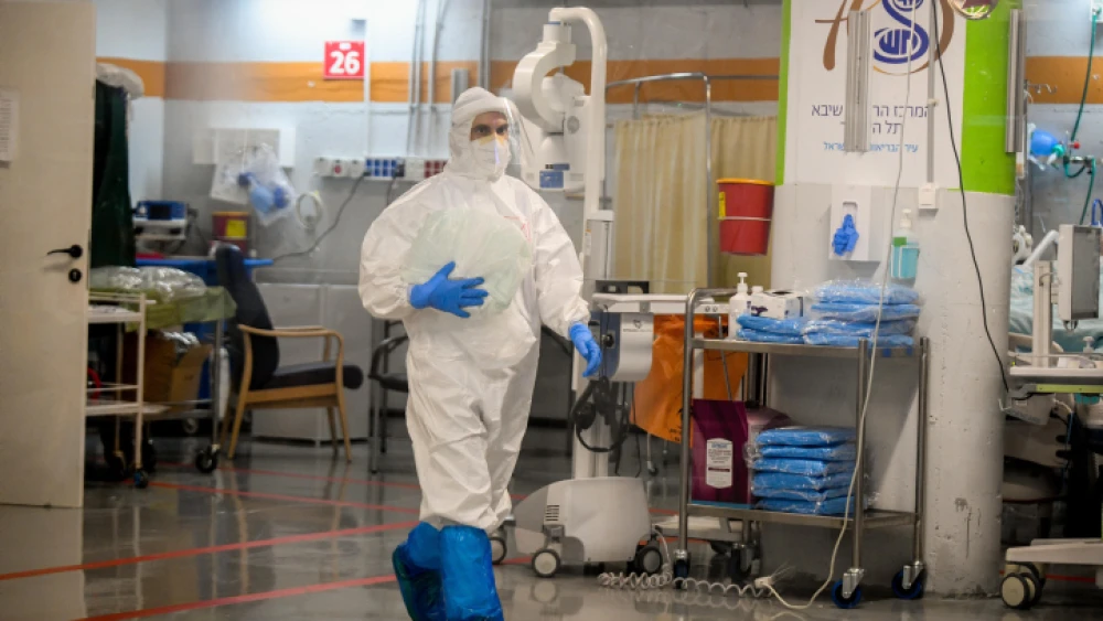The coronavirus isolation ward of Sheba Medical Center unit in Ramat Gan, July 20, 2020. Photo by Yossi Zeliger/Flash90.